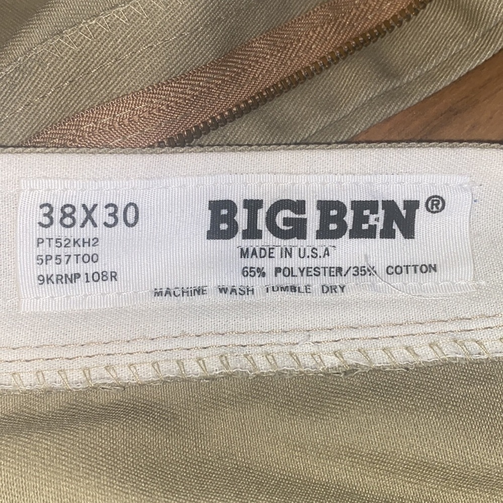 Big Ben khaki dress pants mens 38X30 - Picture 4 of 5